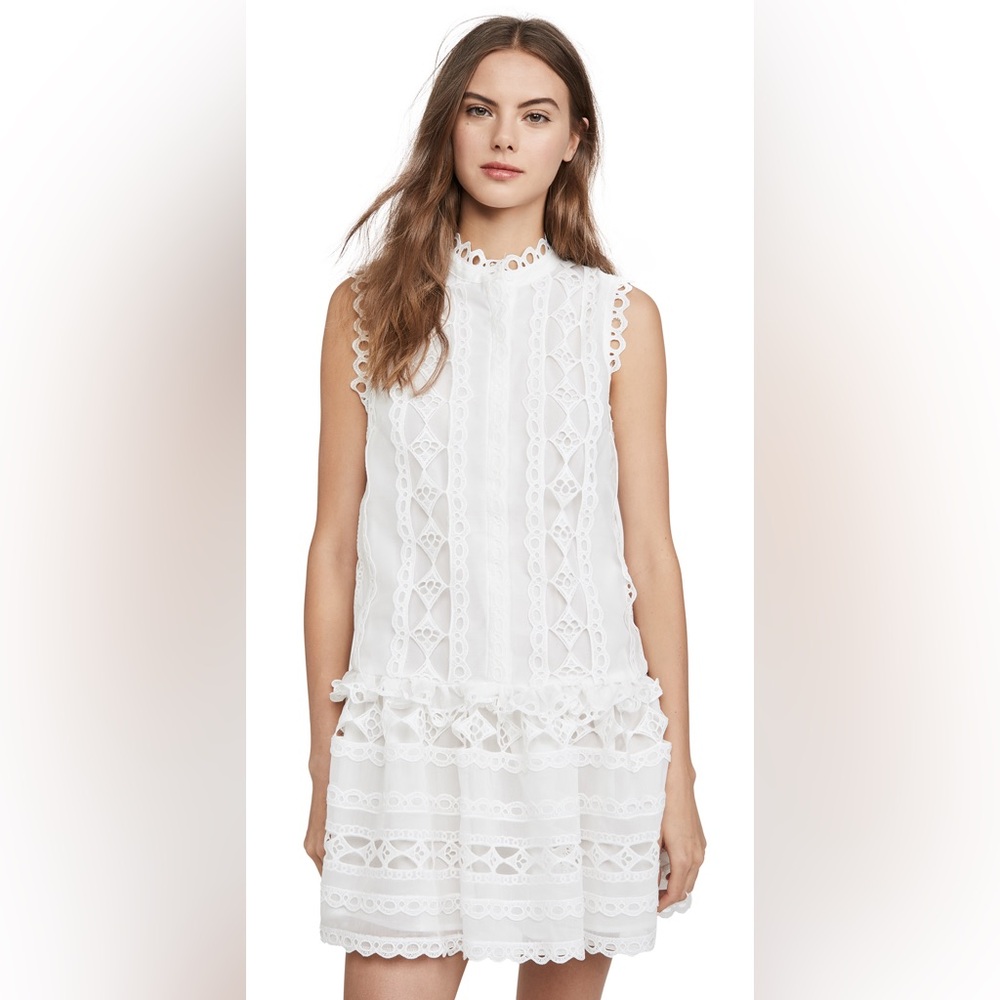 Endless Rose Lace Trim Detail Scalloped Dress